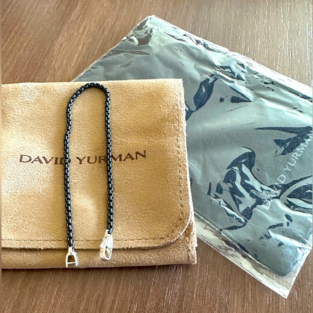 David Yurman men’s box chain bracelet, size XL